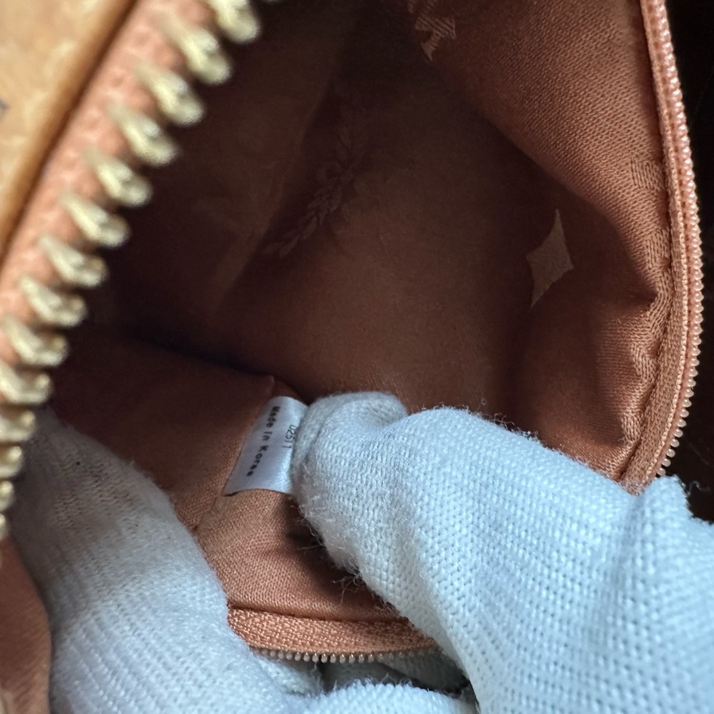Sold MCM Cognac Small Bostonbag with dustbag (two way) - Picture 14 of 15